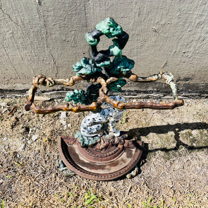 Dalmatian Cast Iron Umbrella Holder- Antique