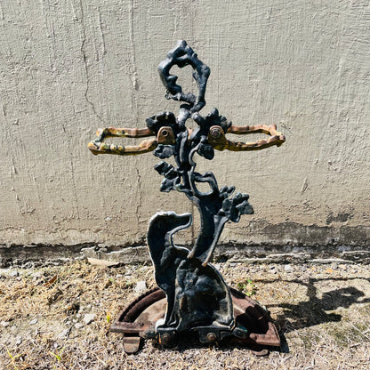Dalmatian Cast Iron Umbrella Holder- Antique