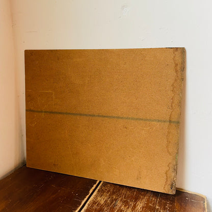 Chippy Original Painting of Trees on a Pond- Vintage