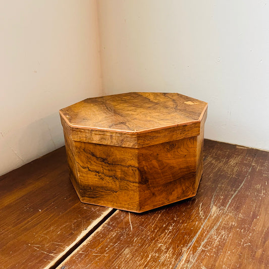 Faux Debois Hat Box- Vintage