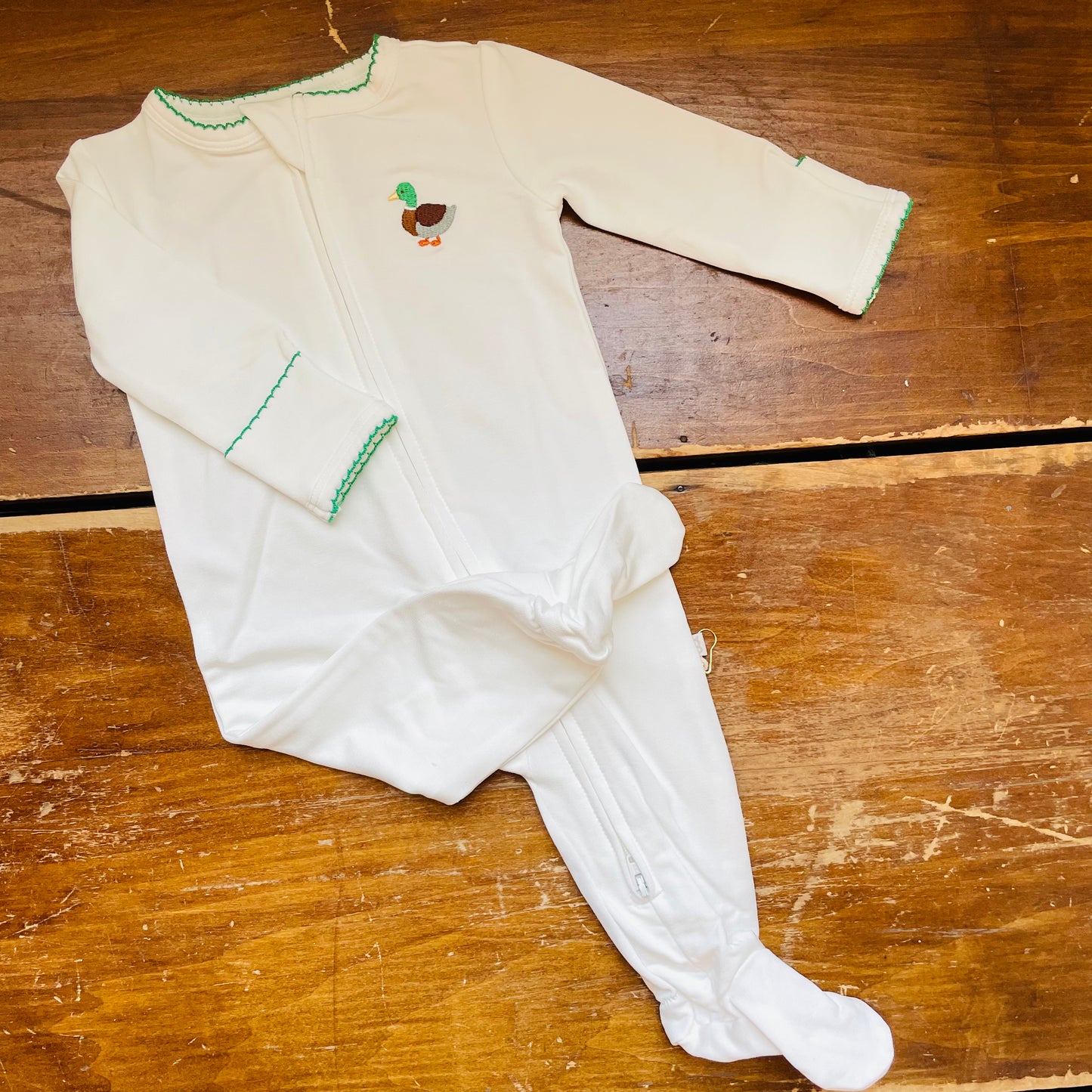 Mallard Embroidered Pip Zip