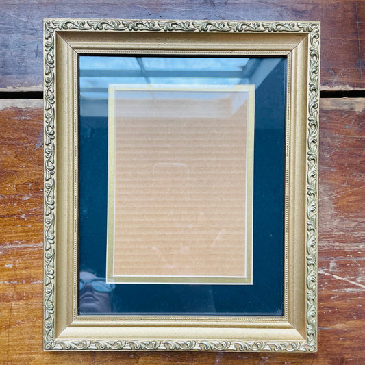 10 x 12 Gold Frame with Black Matting- Vintage