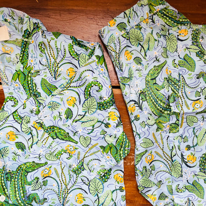 Gator Grove Satin Wildest Dreams Long PJ Set