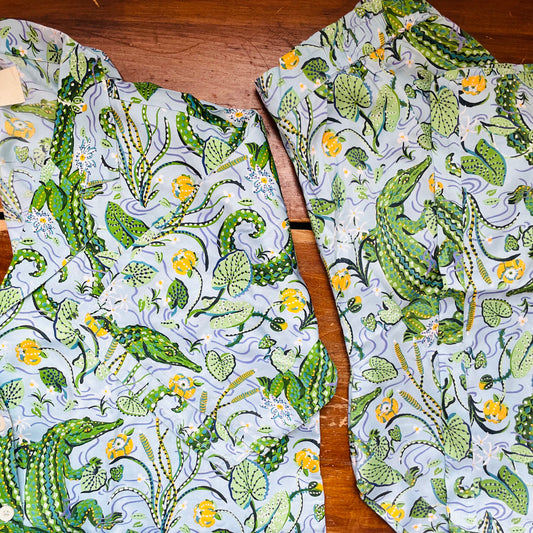 Gator Grove Satin Wildest Dreams Long PJ Set