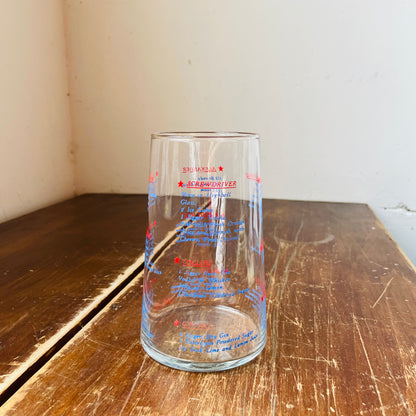 1950's Cocktail Mixing Beaker with Recipes- Vintage