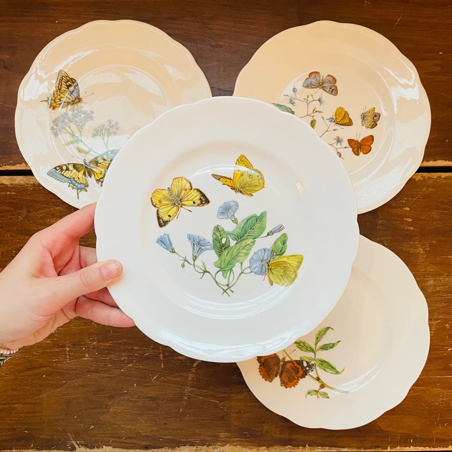 Queen's Fine Bone Chine Horchow Collection Set of 4- Vintage