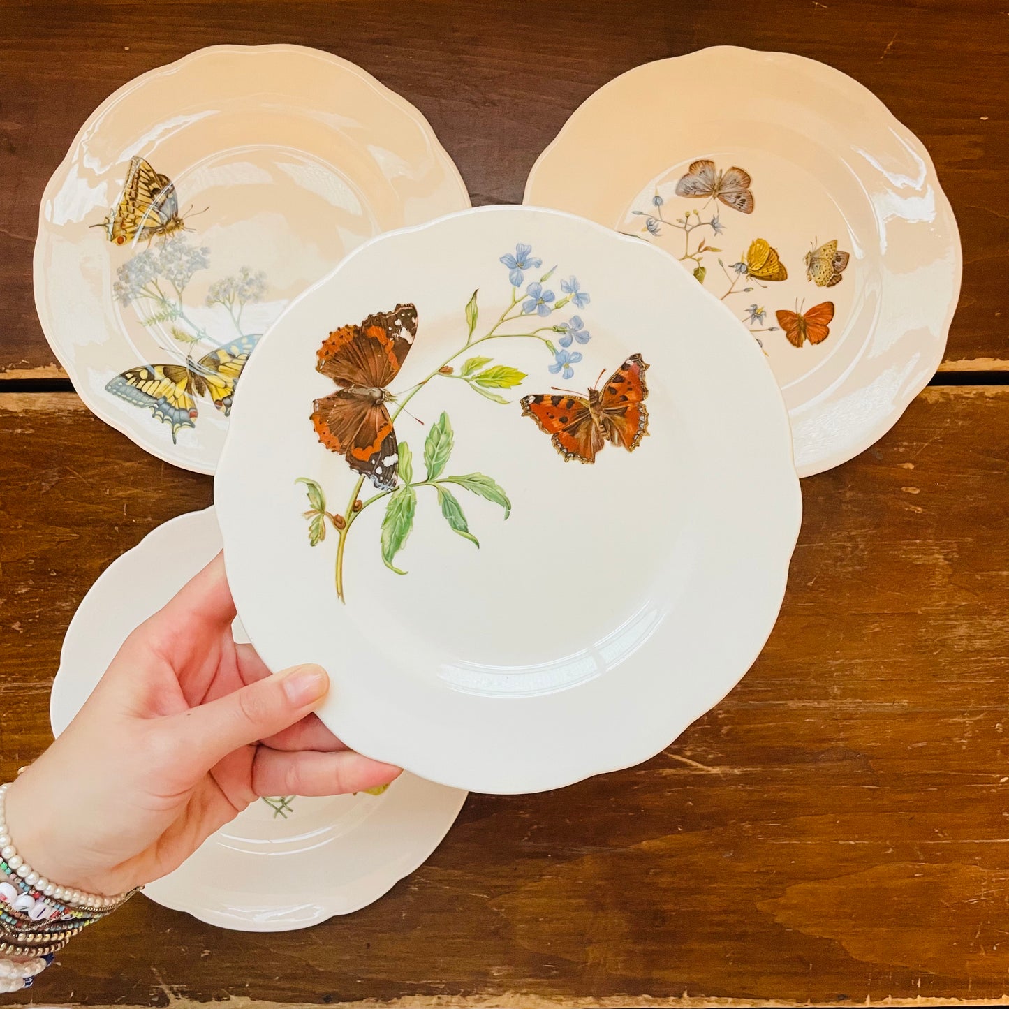 Queen's Fine Bone Chine Horchow Collection Set of 4- Vintage