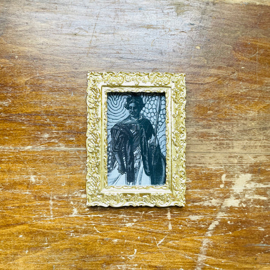 Mini Print Ornate Magnetic Gold Frame