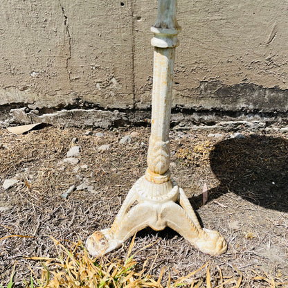 French Cast Iron & Marble Cocktail Table- Vintage