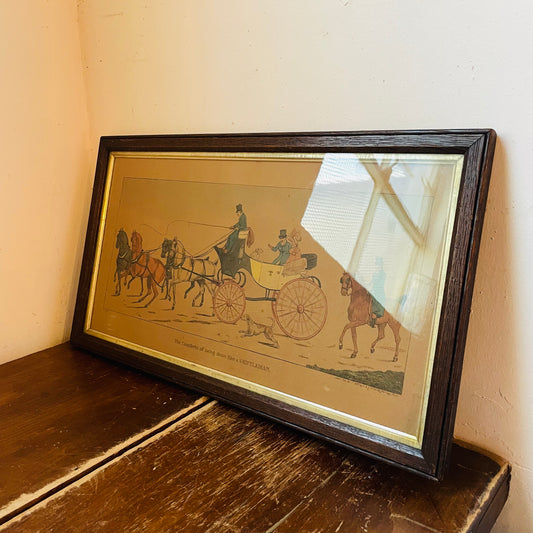 Set of Henry Alken Hand-Painted Lithographs- Vintage