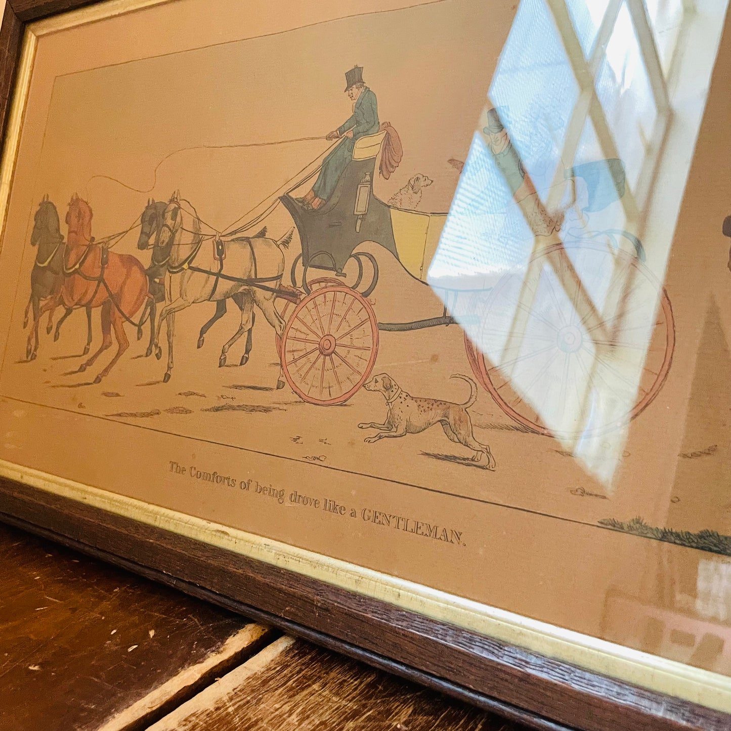 Set of Henry Alken Hand-Painted Lithographs- Vintage