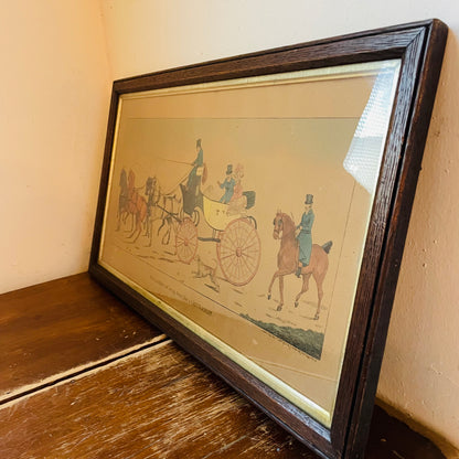 Set of Henry Alken Hand-Painted Lithographs- Vintage