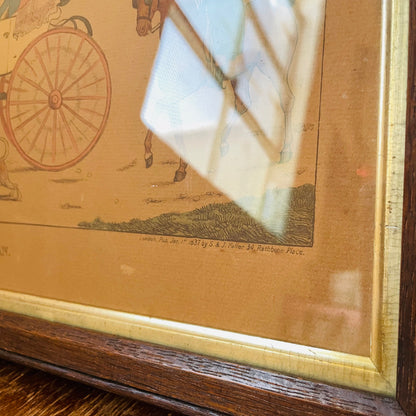 Set of Henry Alken Hand-Painted Lithographs- Vintage