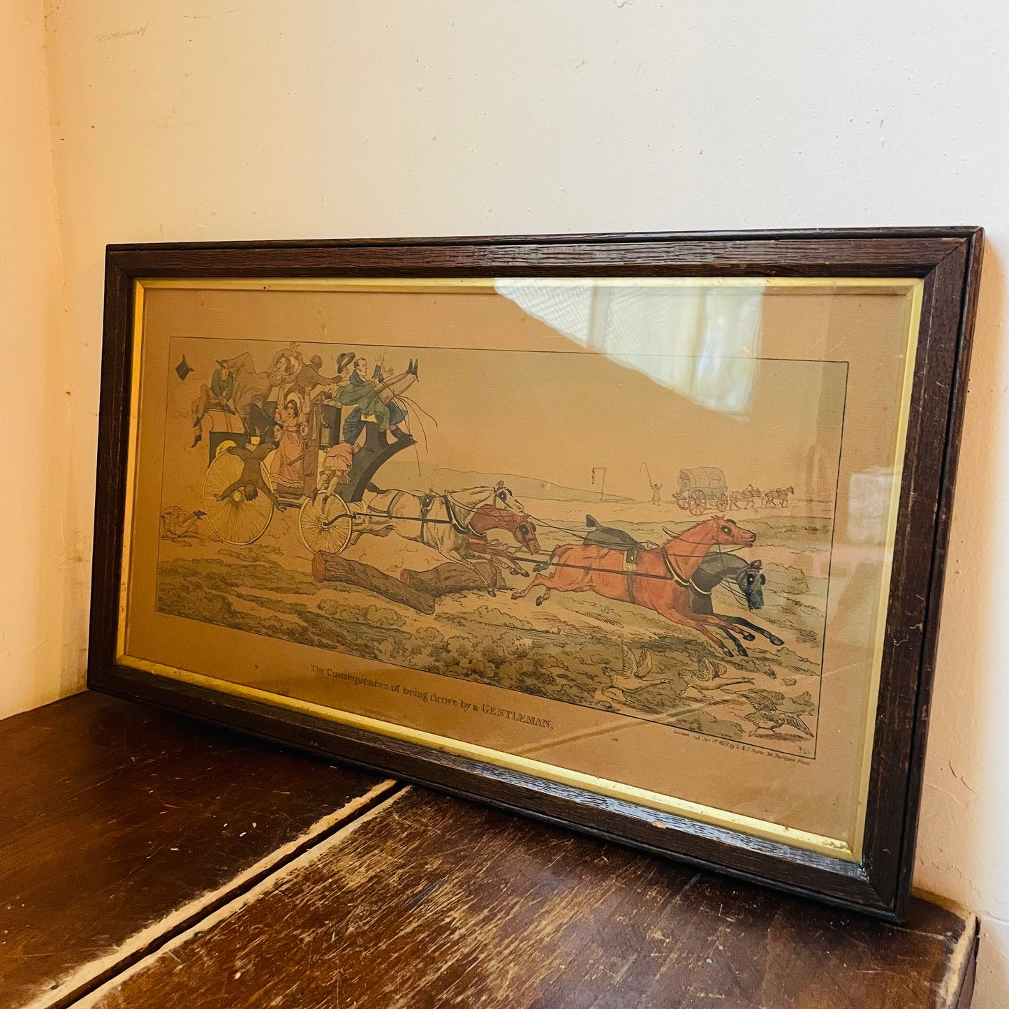 Set of Henry Alken Hand-Painted Lithographs- Vintage