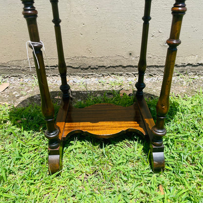 The Clarice Mahogany Dropleaf Side Table- Vintage
