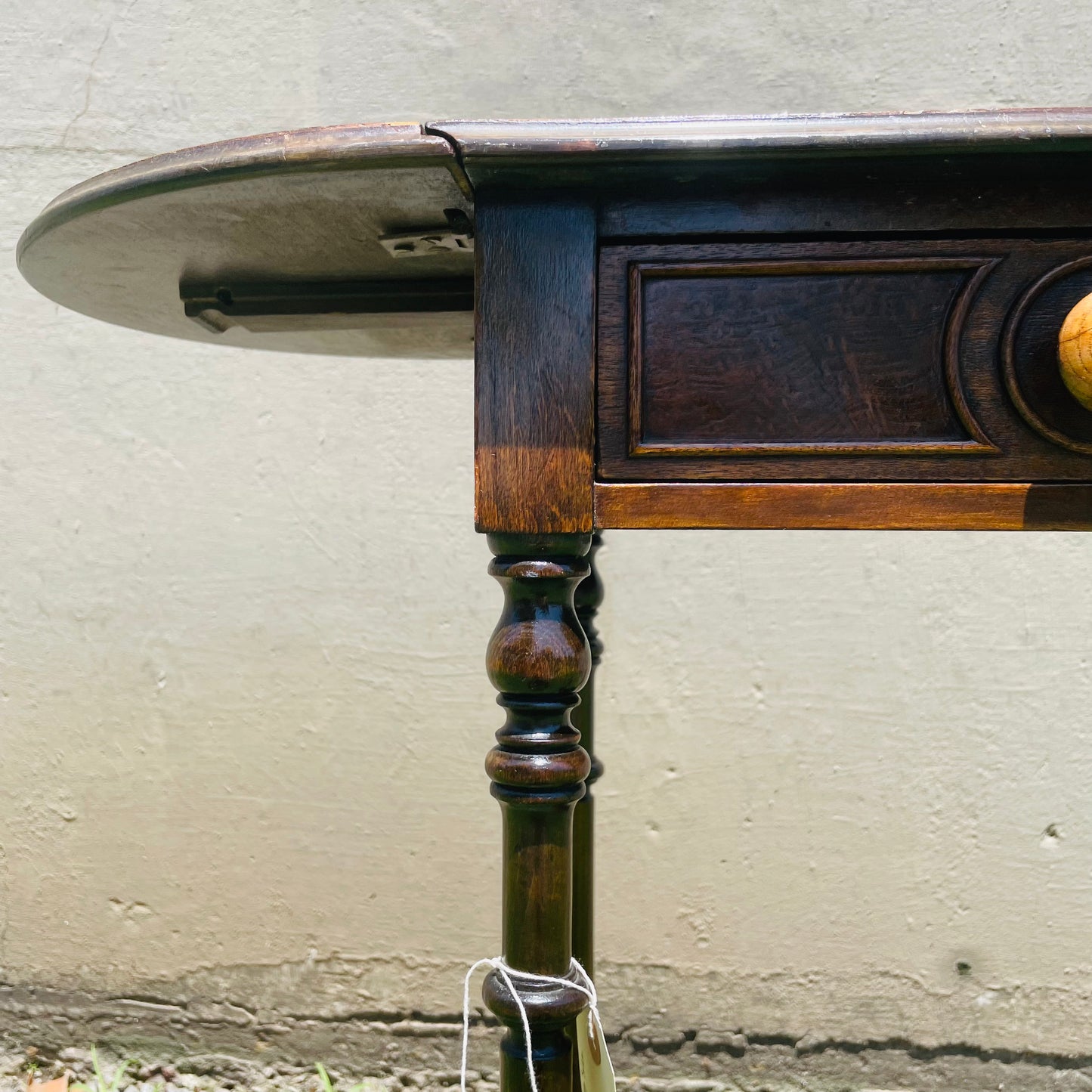 The Clarice Mahogany Dropleaf Side Table- Vintage