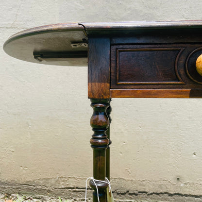 The Clarice Mahogany Dropleaf Side Table- Vintage