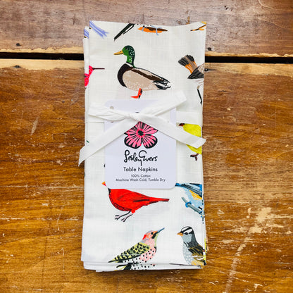 Birds Set of 4 Napkins