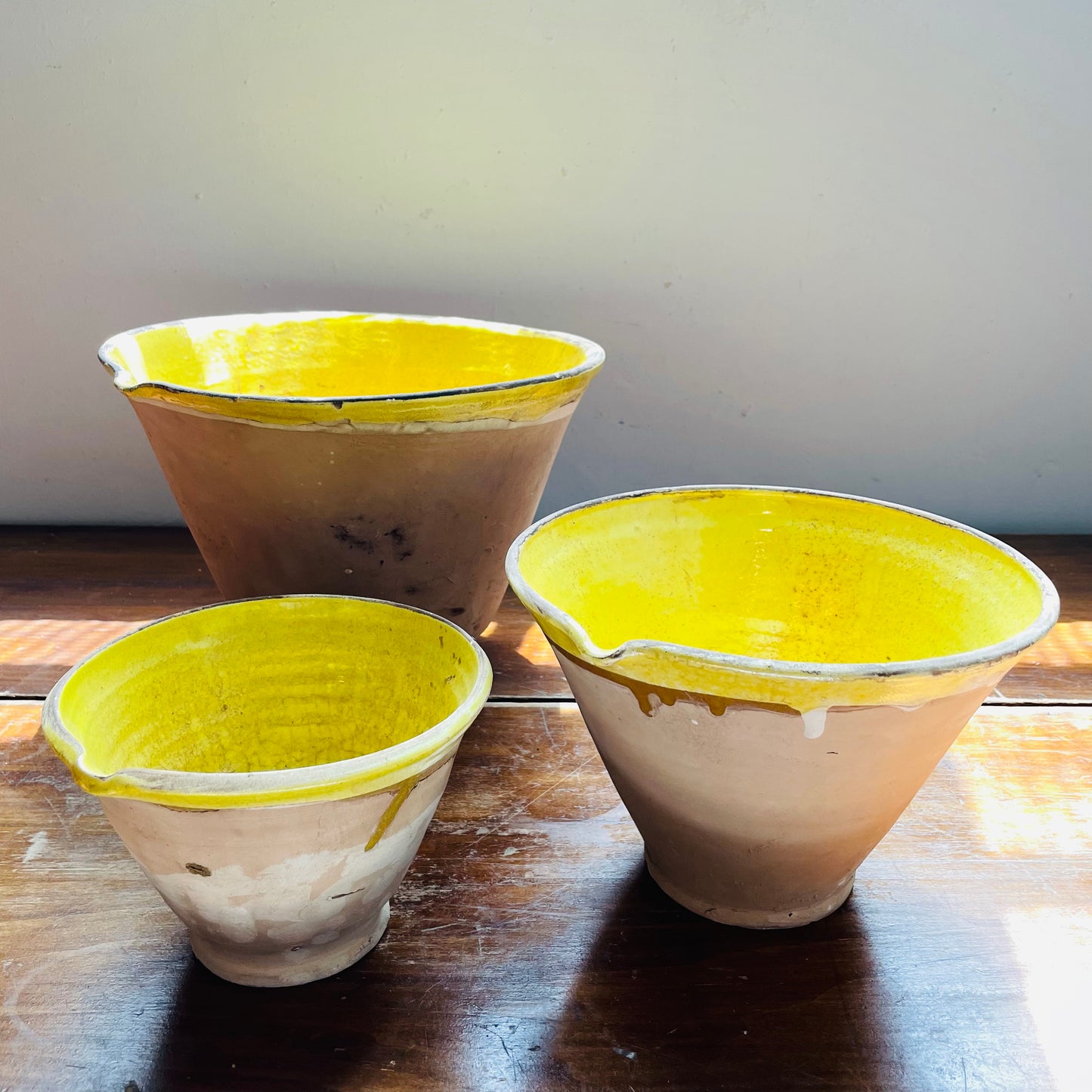 Cottage Crafted Bowls- Set of 3- Vintage