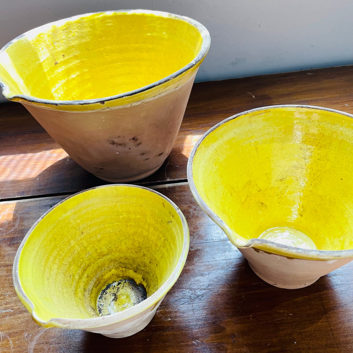 Cottage Crafted Bowls- Set of 3- Vintage