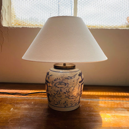 Wedding Pot Table Lamp- Vintage