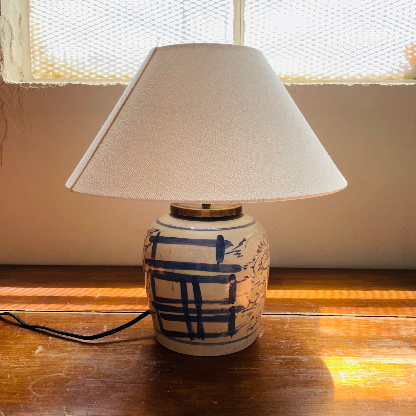 Wedding Pot Table Lamp- Vintage