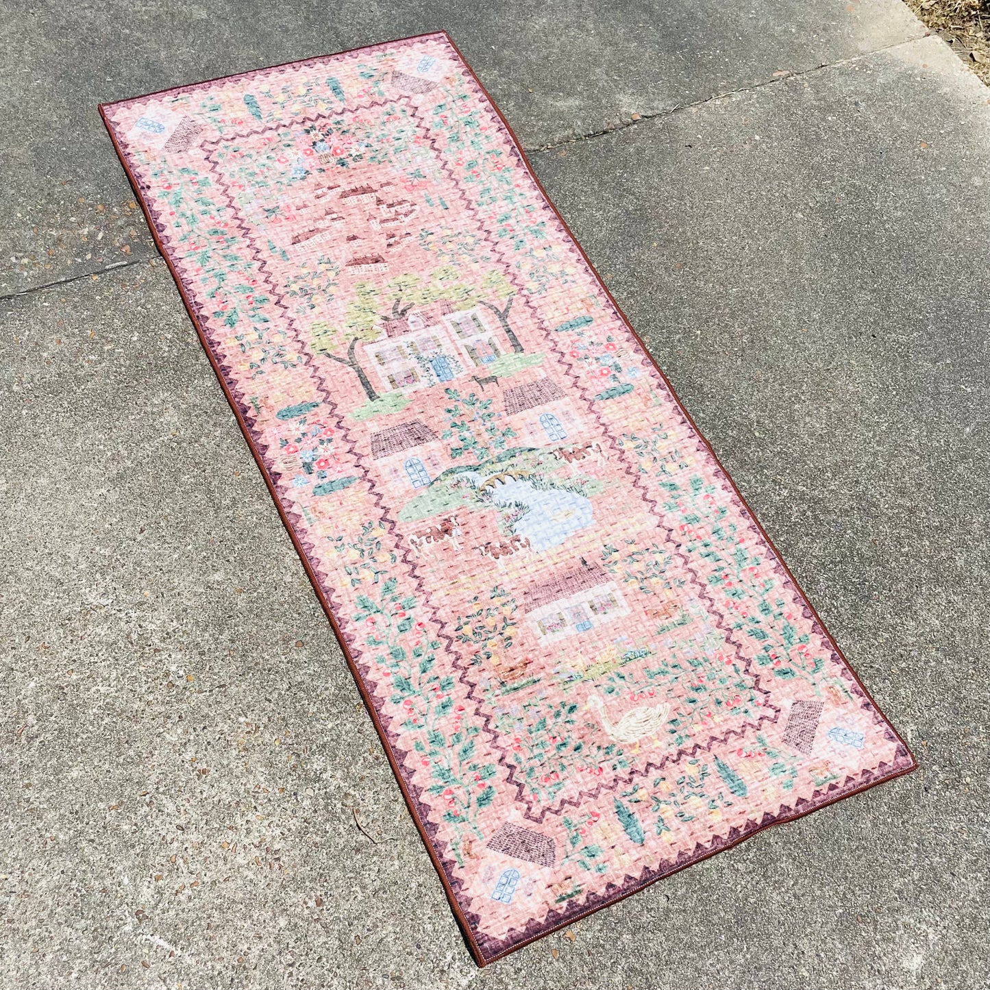 Orchard Mauve & Multicolored 2'0"x5'0" Runner