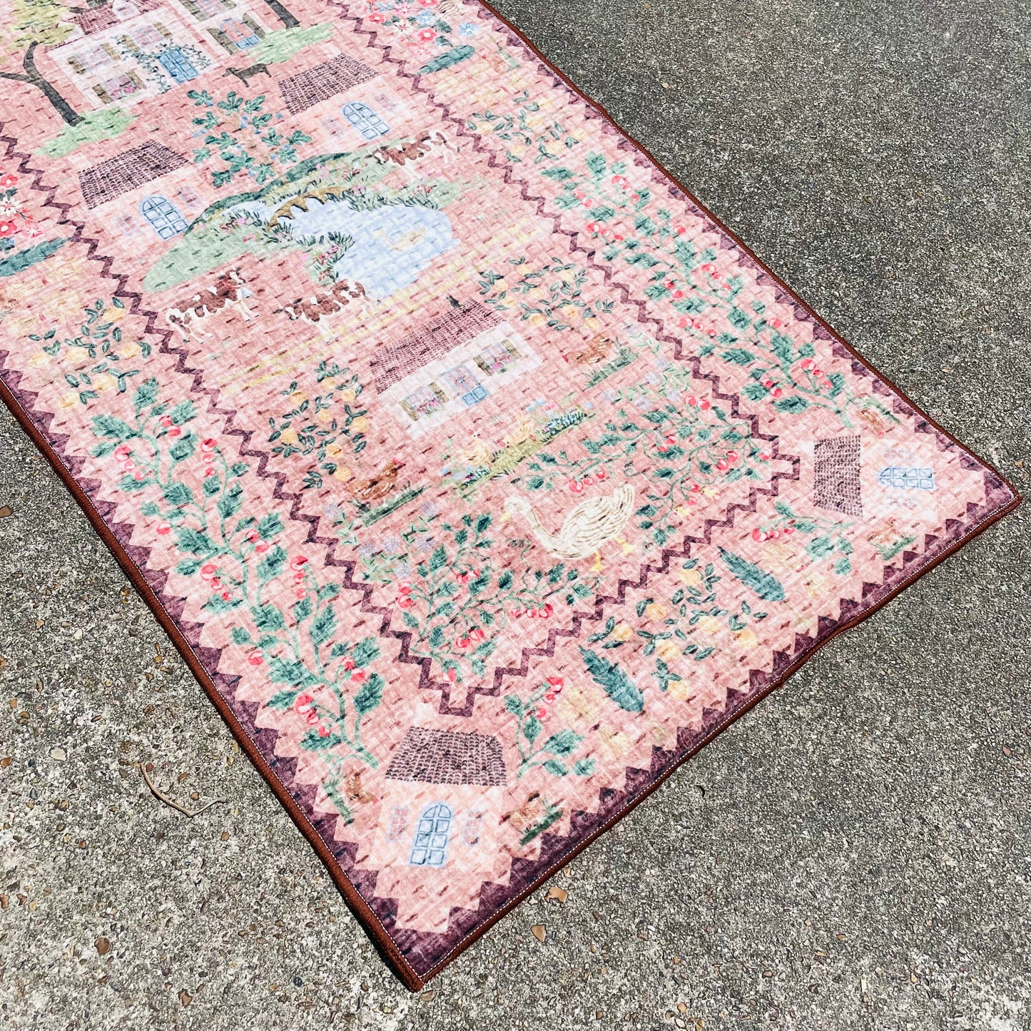 Orchard Mauve & Multicolored 2'0"x5'0" Runner