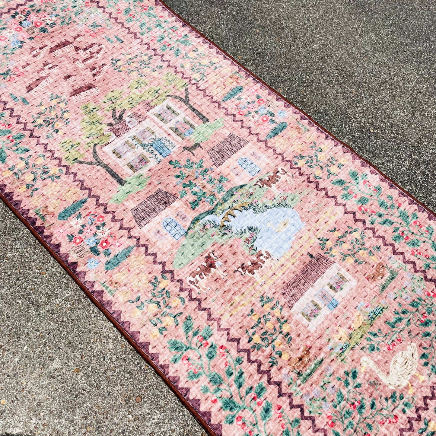 Orchard Mauve & Multicolored 2'0"x5'0" Runner
