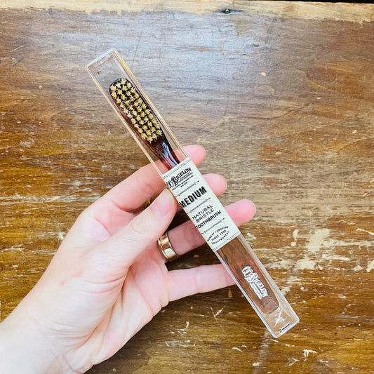 C.O. Bigelow Tortoise Natural Bristle Toothbrush