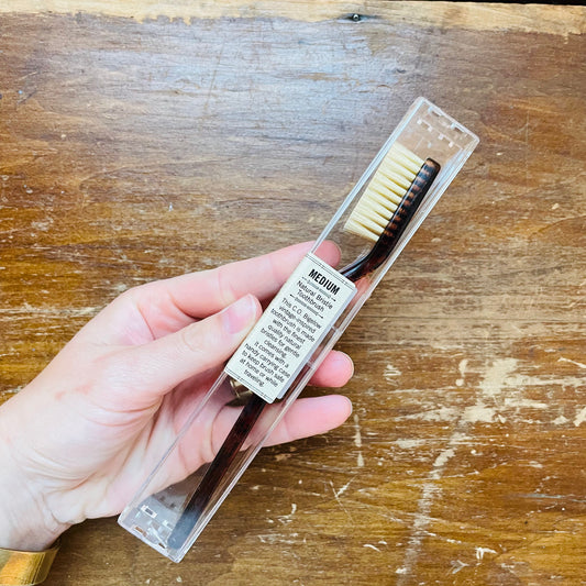 C.O. Bigelow Tortoise Natural Bristle Toothbrush