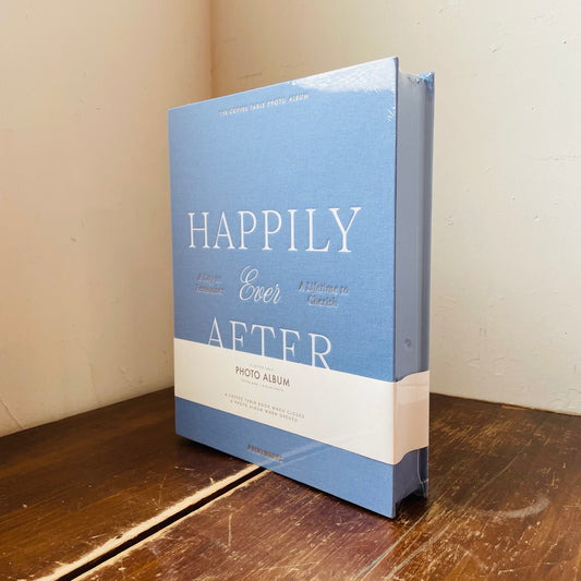 Blue Happily Ever After Wedding Photo Album