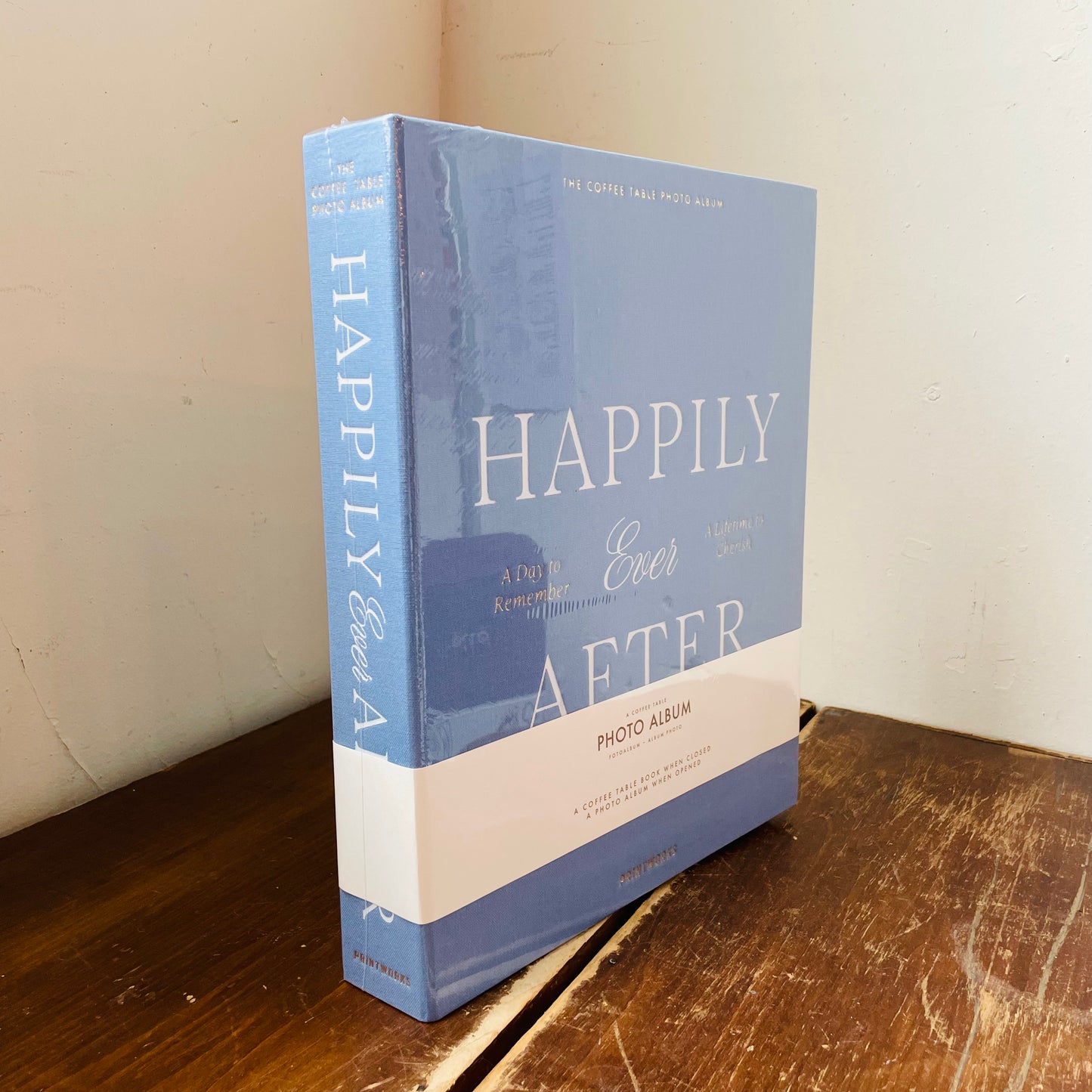 Blue Happily Ever After Wedding Photo Album