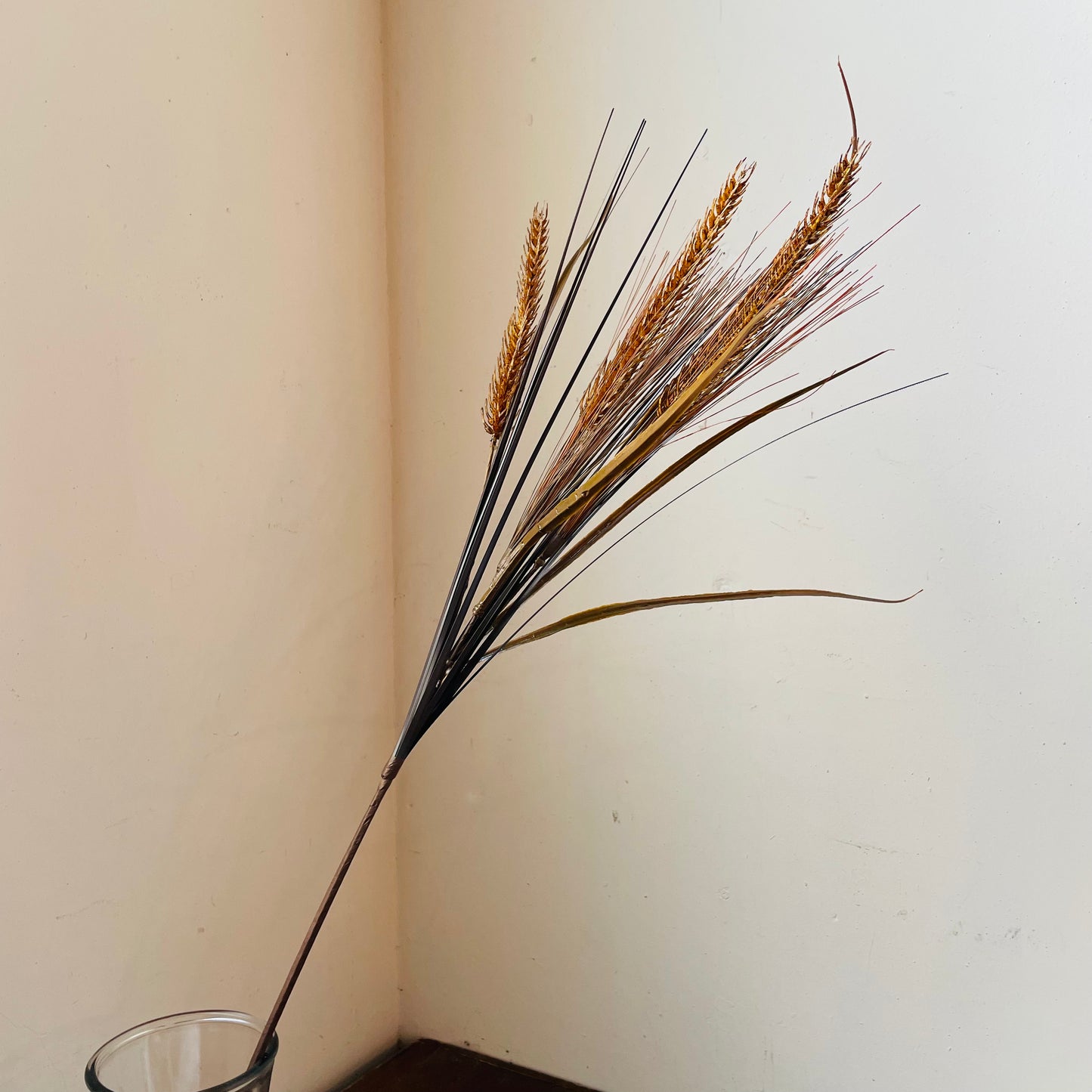 Brown Wheat and Grass Spray