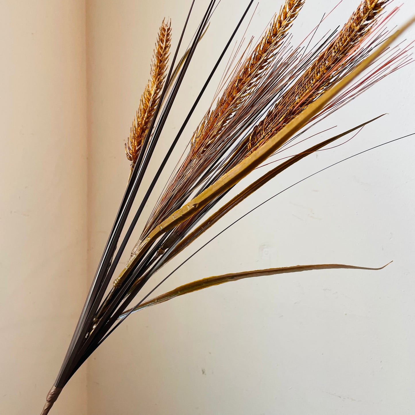 Brown Wheat and Grass Spray