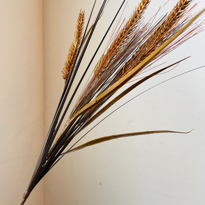 Brown Wheat and Grass Spray