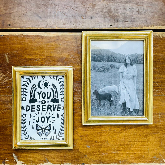 Gold Leaf Photo Frame