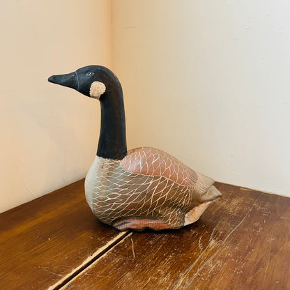 Hand-painted Paper Mache Canada Goose- Vintage