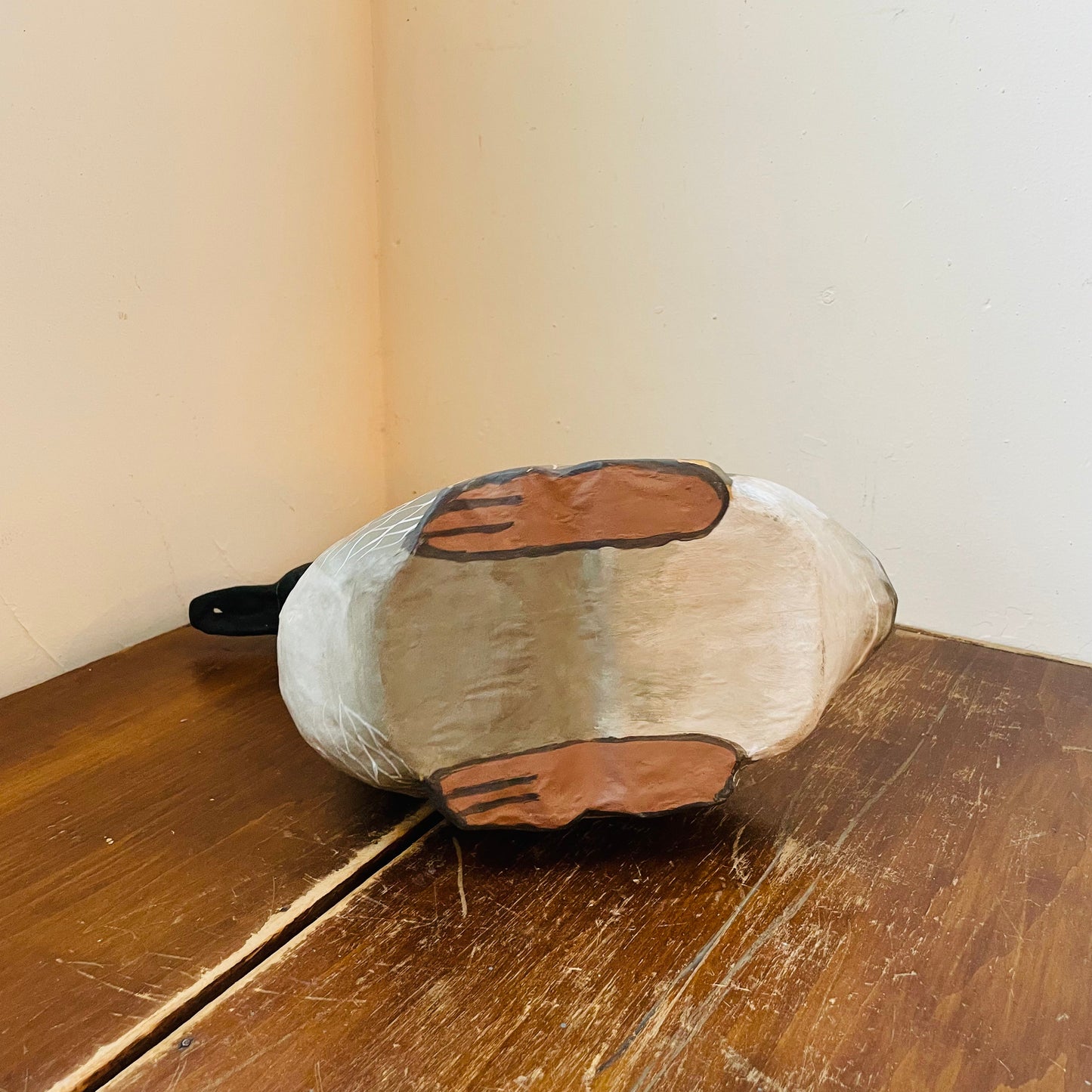 Hand-painted Paper Mache Canada Goose- Vintage