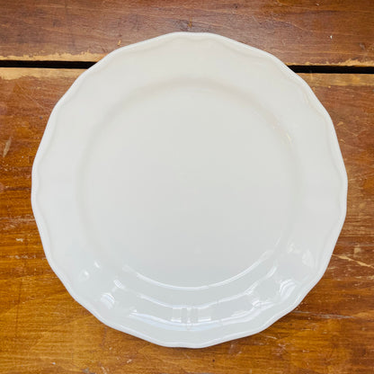 Casual Gourmet White Plate- Vintage