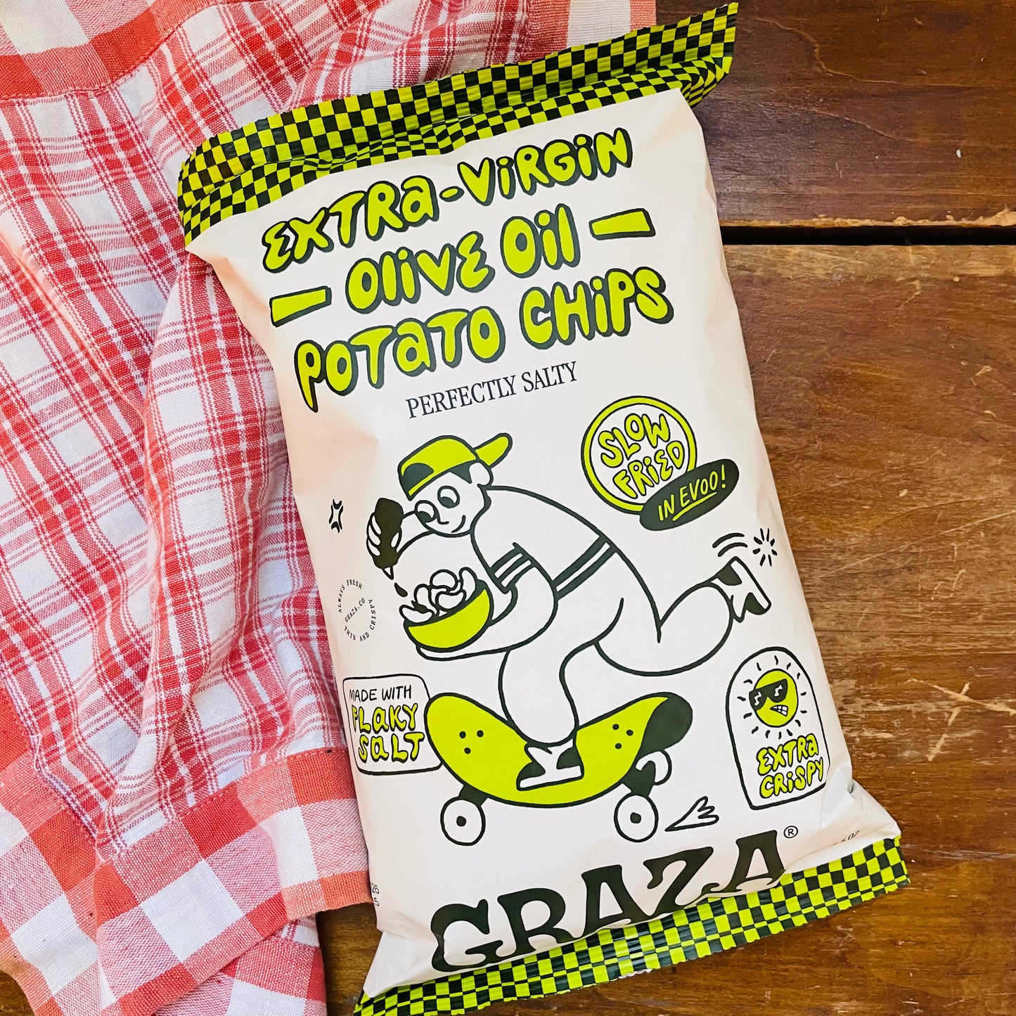 Graza's Perfectly Salty Chips Fried in EVOO