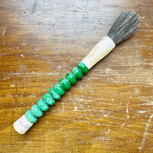 Small Green Horse Hair Brush