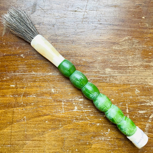 Large Green Horse Hair Brush