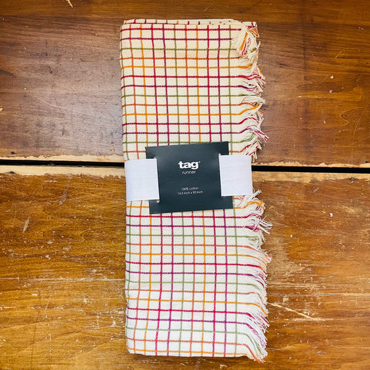 Autumn Window Pane 90" Runner