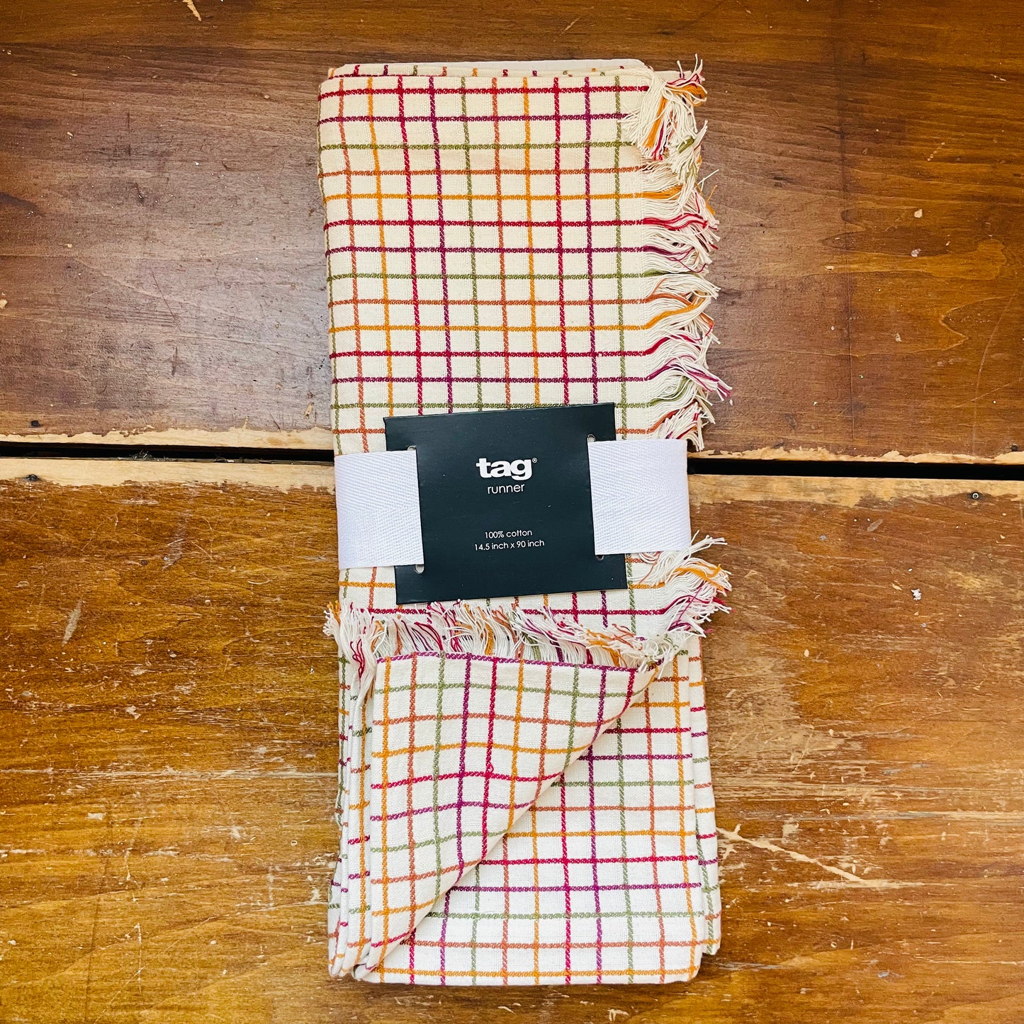Autumn Window Pane 90" Runner