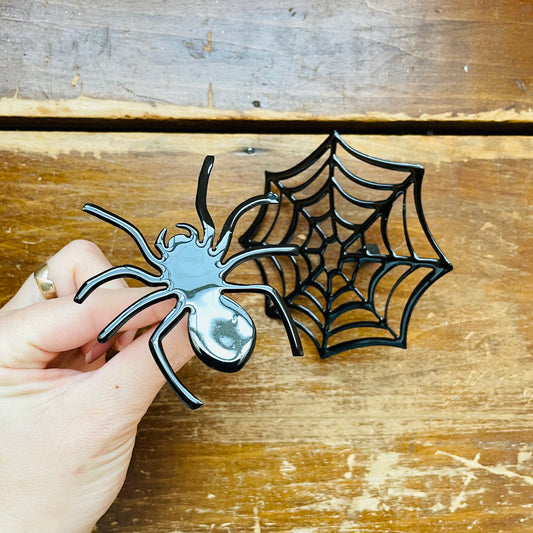 Spider And Web Pumpkin Picks