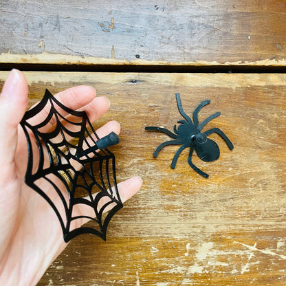 Spider And Web Pumpkin Picks