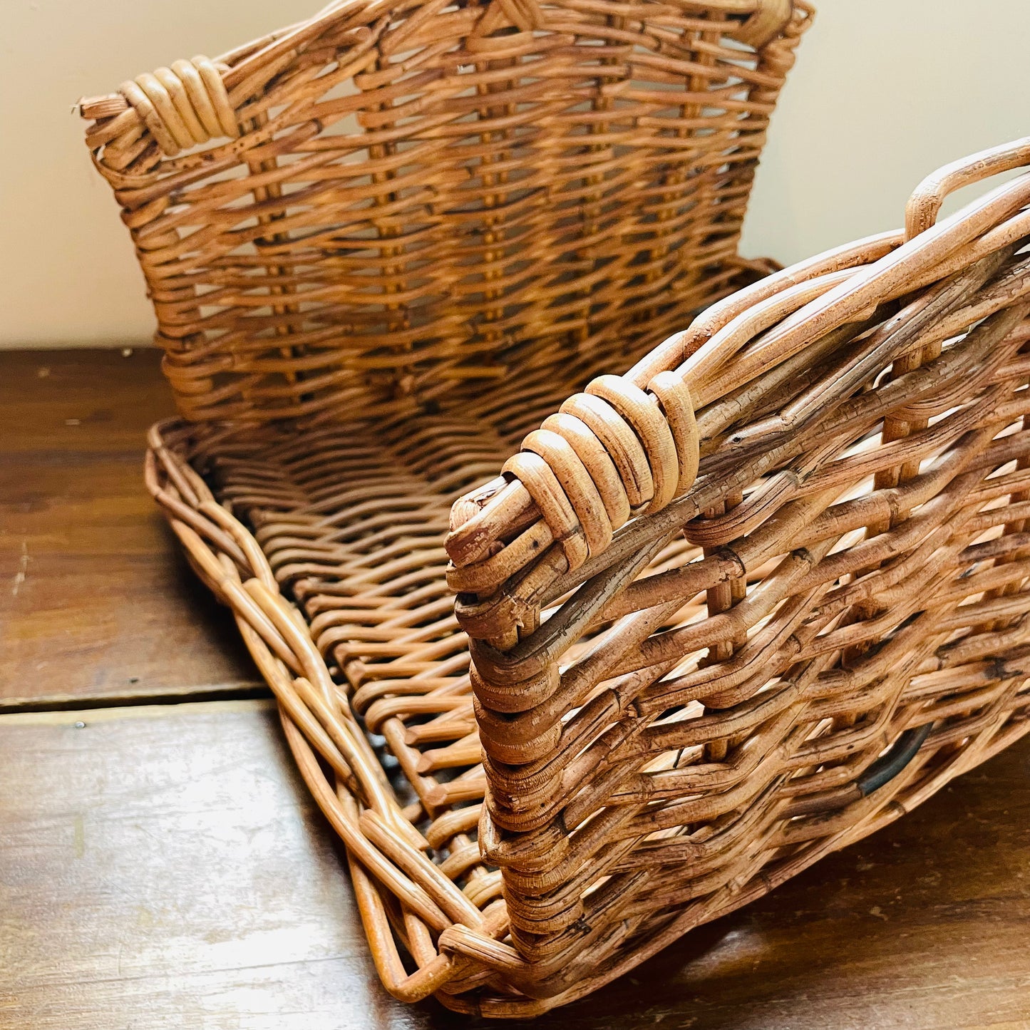 Monterey Rattan Log Basket