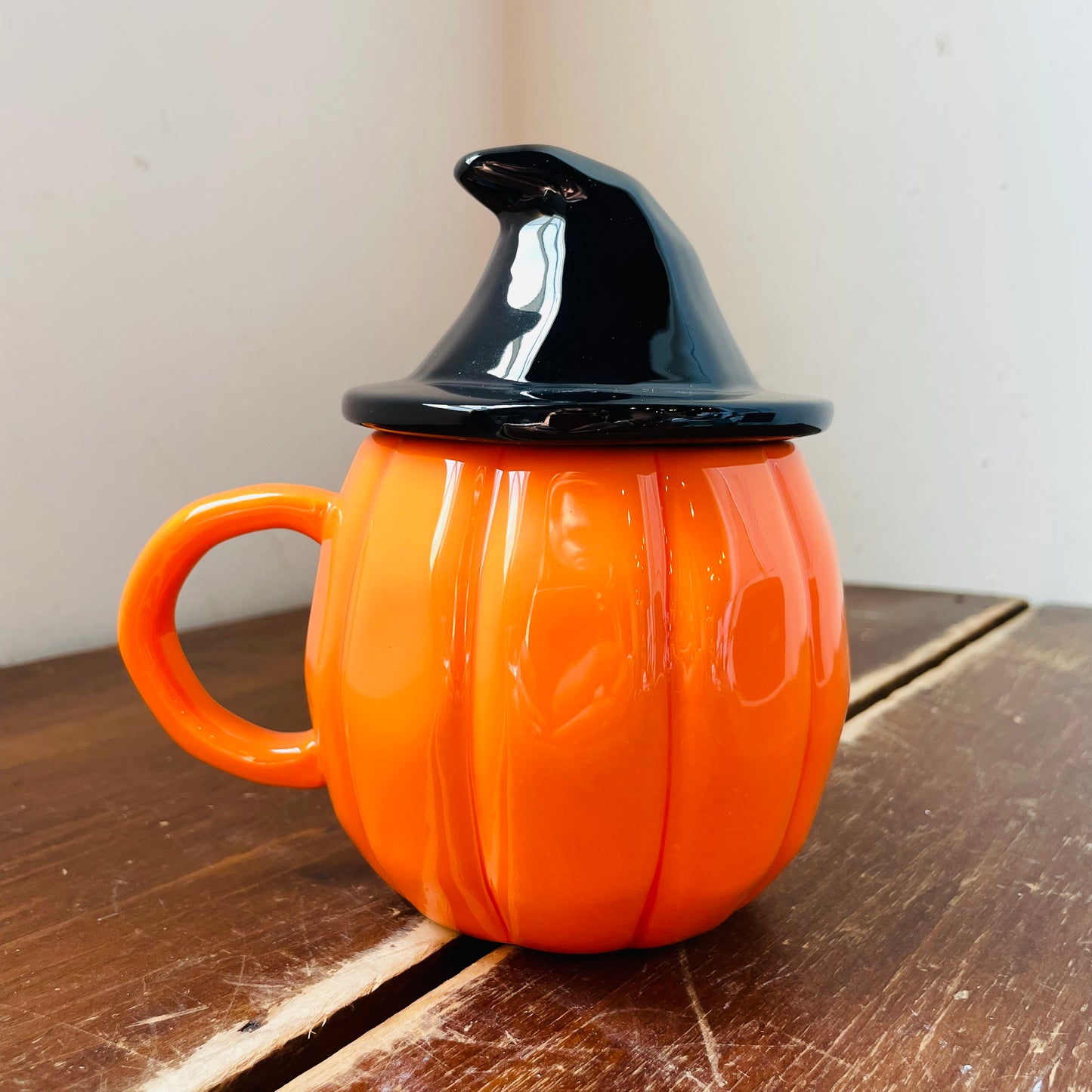 Jack-O-Lantern Lidded Mug