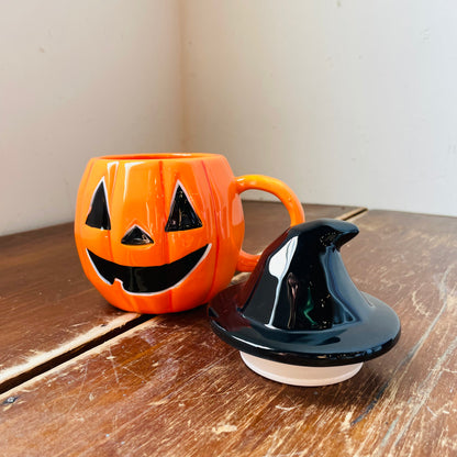 Jack-O-Lantern Lidded Mug